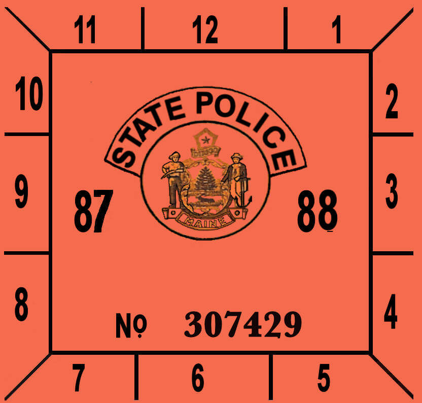 (image for) 1987-88 Maine inspection sticker